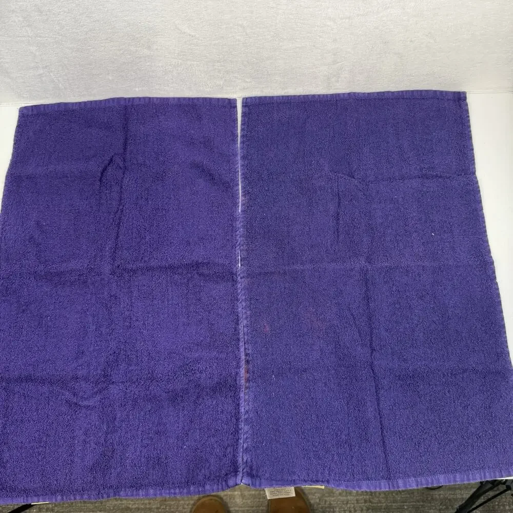 Vintage Cotton Fruit Purple Kitchen Bathroom Hand Towel Set Of 4 Used‎